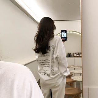 Letter-back Loose T-shirt