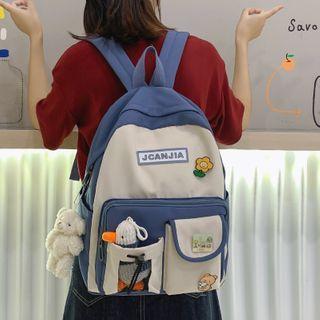 Paneled Cartoon Backpack