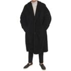 Plus Size Sherpa-fleece Long Coat