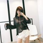 Mesh Long-sleeve Hoodie