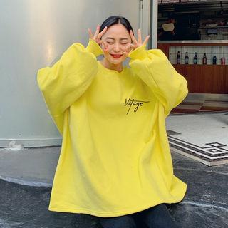 Over-fit Letter Sweatshirt