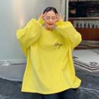 Over-fit Letter Sweatshirt