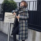 Plaid Padded Long Coat