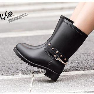 Studded Detail Rain Boots