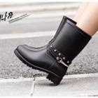 Studded Detail Rain Boots