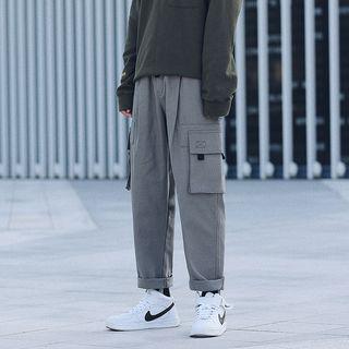 Loose-fit Straight-cut Cropped Cargo Pants