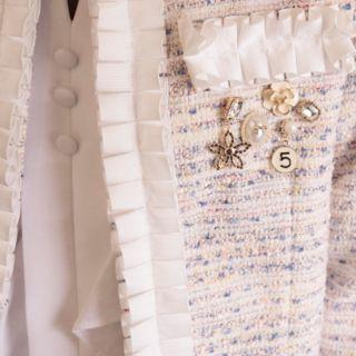 Pleated M Lange Tweed Jacket
