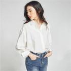 Drop-shoulder Loose-fit Linen Shirt