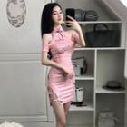 Floral Cheongsam Dress