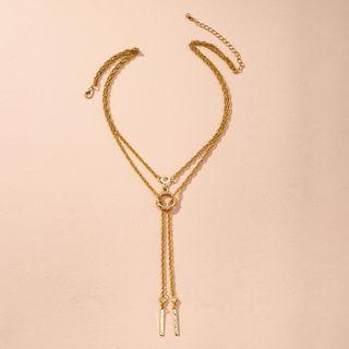 Chained Necklace X267 - Gold - One Size