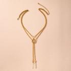 Chained Necklace X267 - Gold - One Size