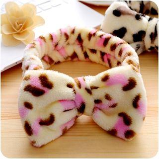 Bow-accent Printed Hair Band