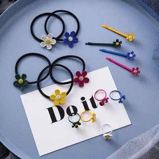 Flower Hair Tie / Ring / Hair Pin