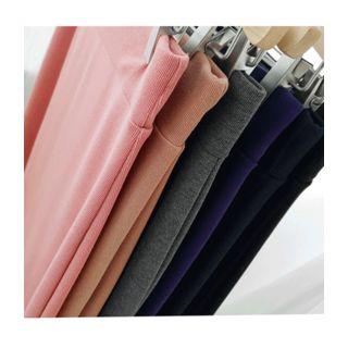 Band-waist Midi Skirt One Size