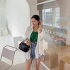Long-sleeve Loose-fit Lace Shirt