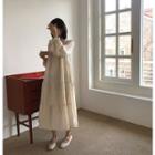 Frill-trim Long Tiered Dress