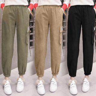 Plain Single Pocketed Cargo Pants