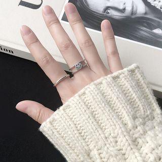 925 Sterling Silver Smiley Open Ring (various Designs)