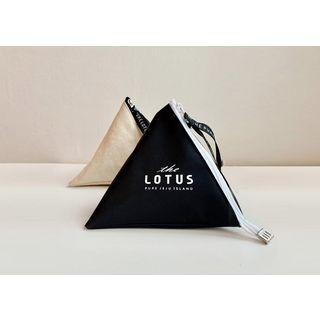 The Pure Lotus - Triangle Pouch - 2 Colors Cotton