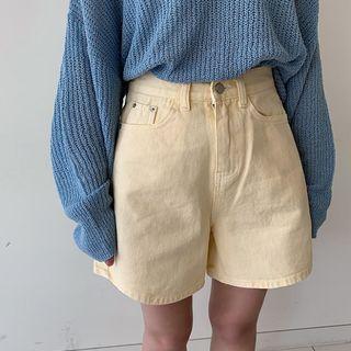 Pastel-color A-line Shorts