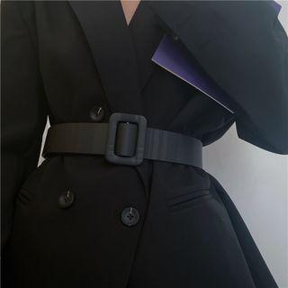 Plaid Faux Leather Belt