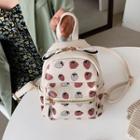 Strawberry Print Mini Backpack