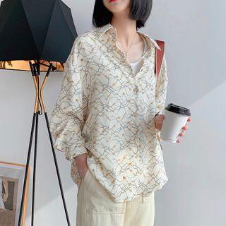 Patterned Shirt Off-white - One Size