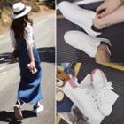 Contrast Heel Sneakers
