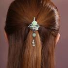 Gemstone Floral Hair Clip