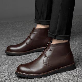 Genuine Leather Ankle Desert Boots