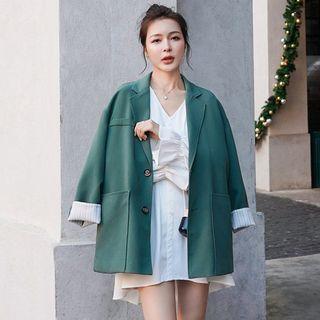 Plain Blazer / High-waist Dress Pants