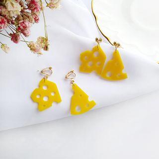 Cheese Earring / Clip-on Earring