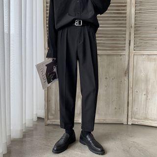 Mid Rise Baggy Cropped Dress Pants