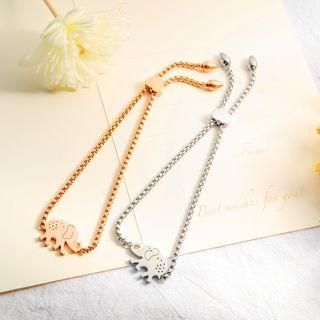 Stainless Steel Elephant Bracelet