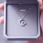 925 Sterling Silver Moon & Prince Pendant Necklace Prince Necklace - One Size