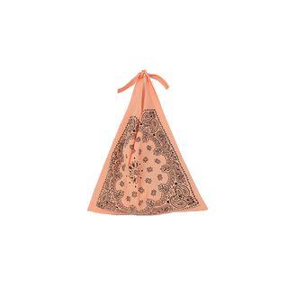 Tie-strap Paisley Cotton Shopper Bag