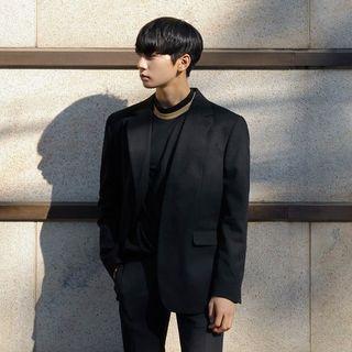 Single-breasted Plain Blazer