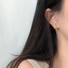 Leaf Stud Earring 1 Pair - Gold - One Size