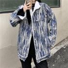 Long-sleeve Tie Dye Fleece Jacket