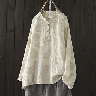 Floral Linen Blouse