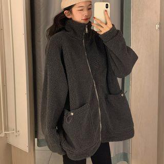Oversize Faux Shearling Cardigan