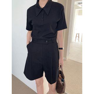 Half-placket Polo T-shirt