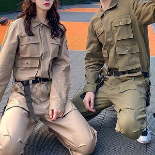 Couple Matching Pocketed Jumpsuit