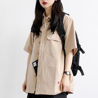 Pocket-detail Cargo Short-sleeve Shirt