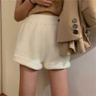 Knit High-waist Shorts