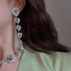 Heart Rhinestone Dangle Earring / Necklace