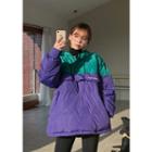 Color-block Padded Top