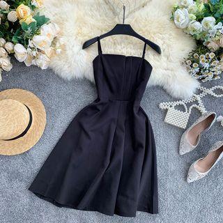 Suspender Pleated Dress