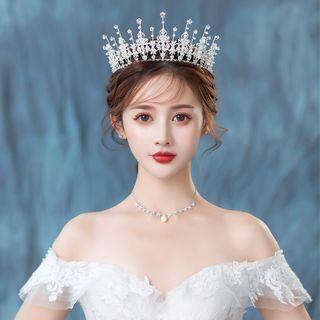 Set: Wedding Tiara + Earring + Necklace
