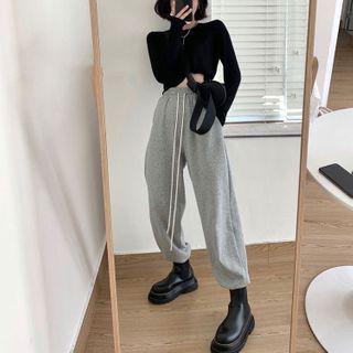 Set: Long-sleeve T-shirt + Harem Sweatpants